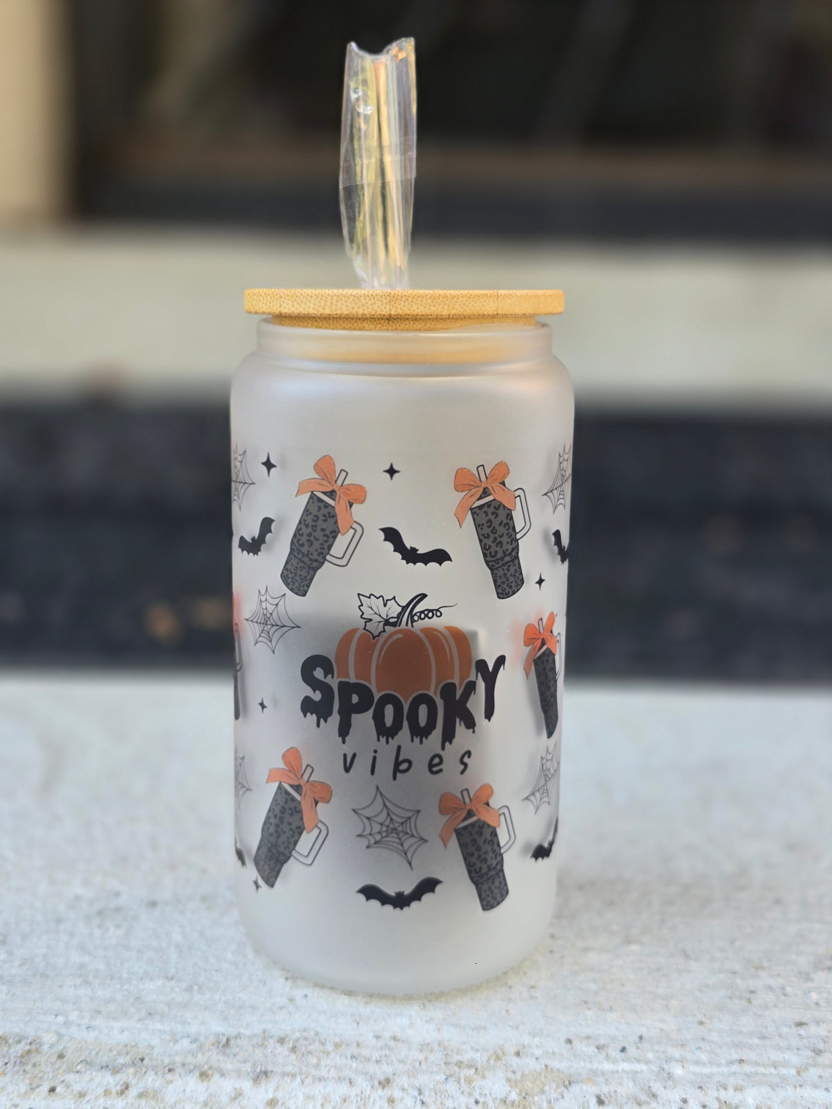 Halloween 18oz Glass Tumblers