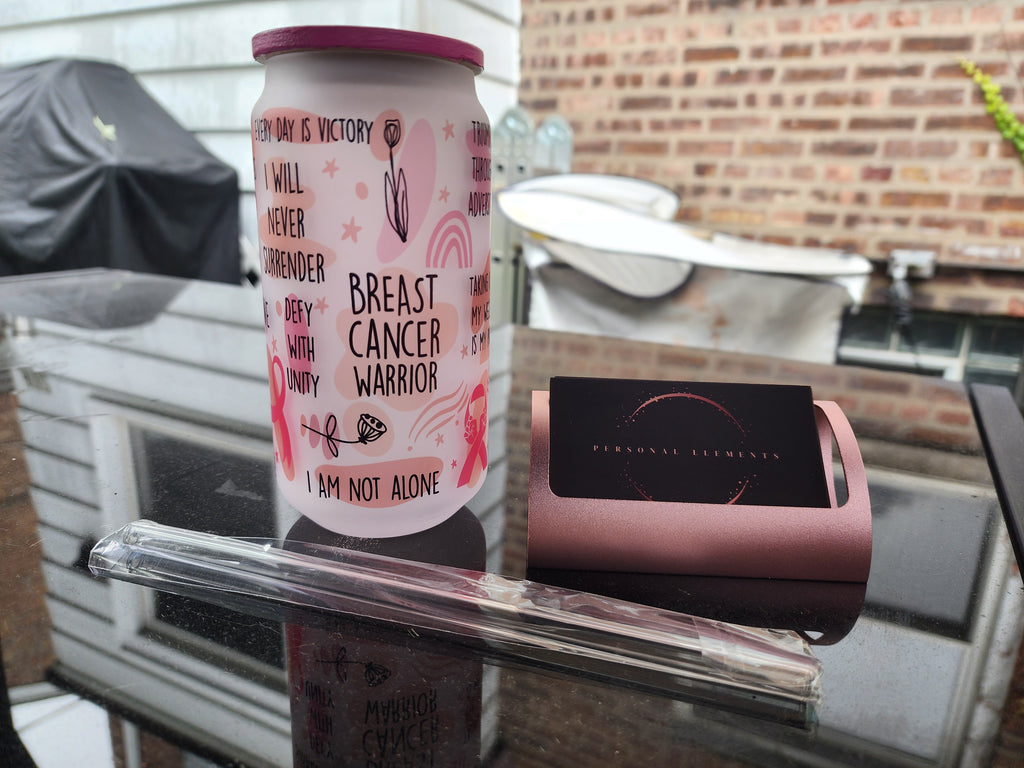 Breast Cancer Awareness Glass Tumbler Sets