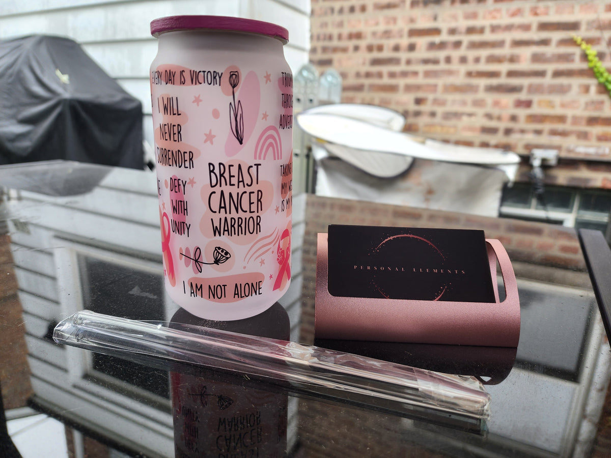 Breast Cancer Awareness Glass Tumbler Sets