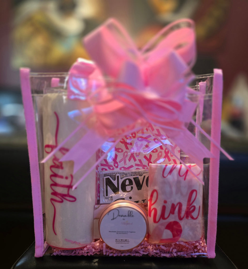 Breast Cancer Awareness Glass Tumbler Sets