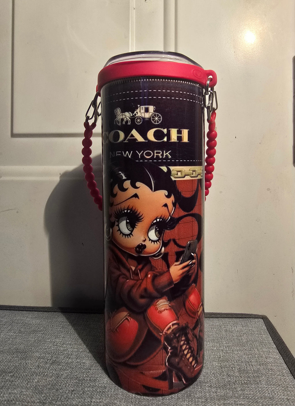 Betty Boop Tumbler w/Rope Handle