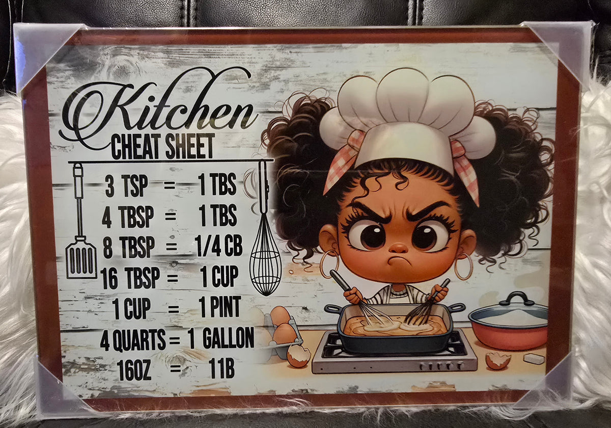 Black Girls Small Glass Cutting Boards