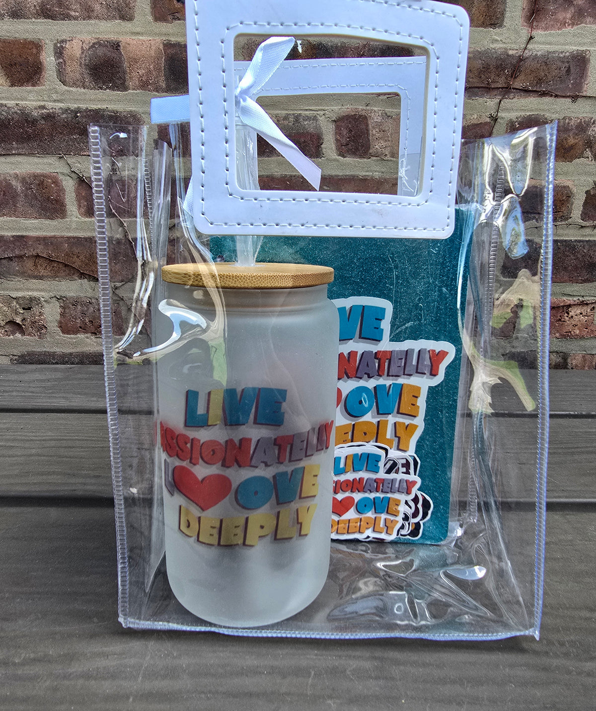 Affirmation Glass Tumbler & Journal Set