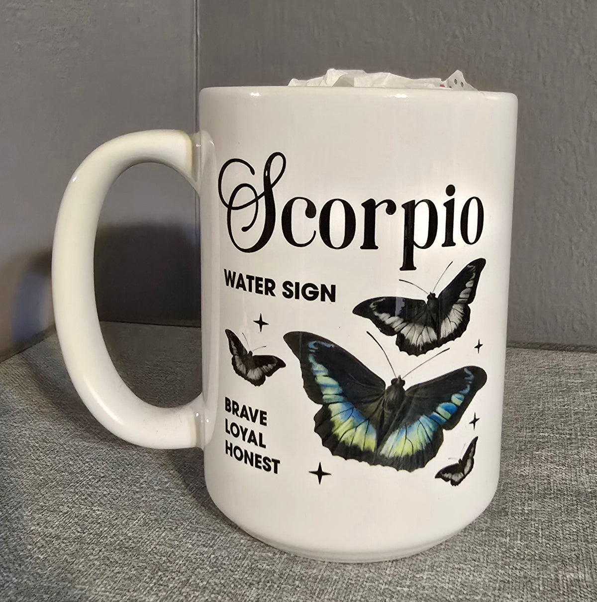 Zodiac Butterfly 15oz Coffee Mug