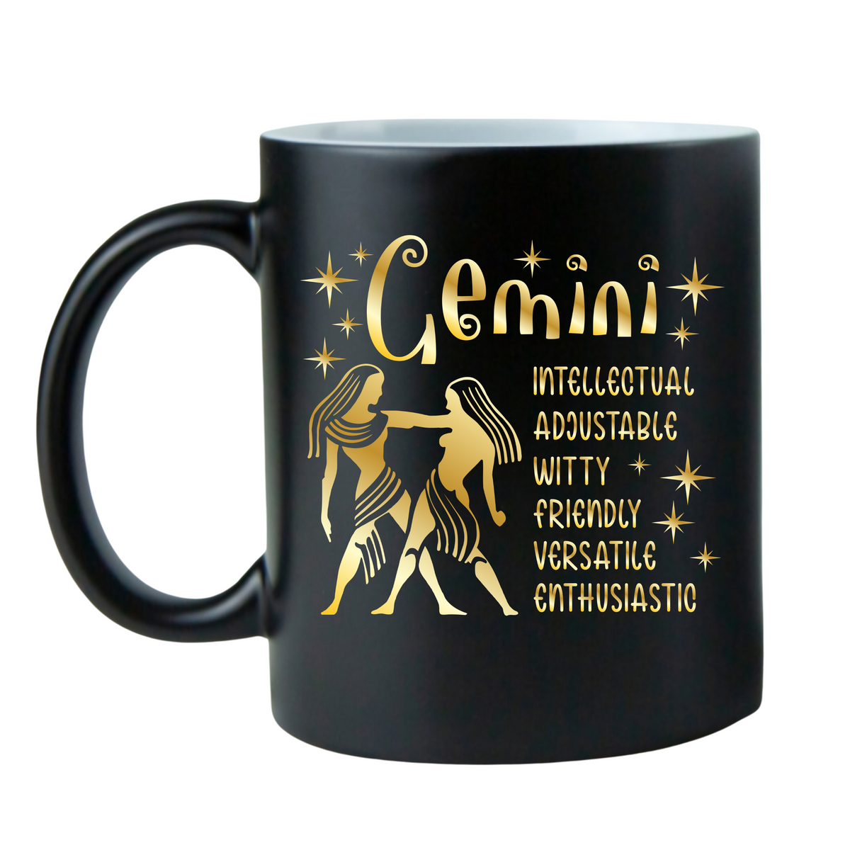 Black w/Gold Zodiac Coffee Mugs