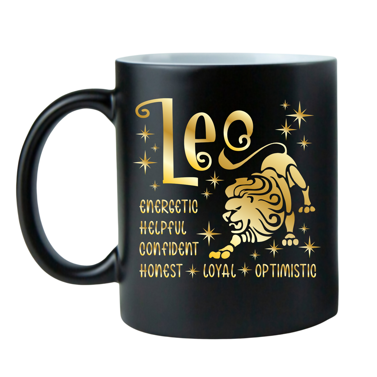 Black w/Gold Zodiac Coffee Mugs